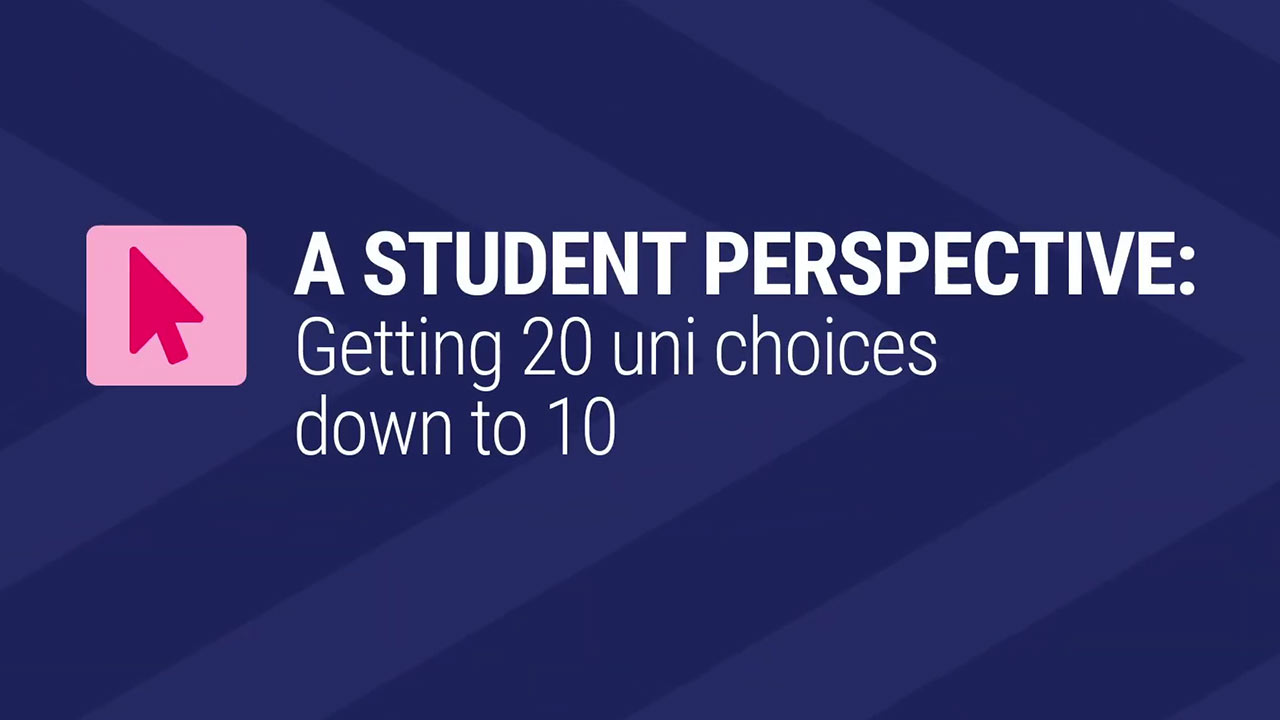 Card image for "07 - Getting 20 uni choices down to 10"